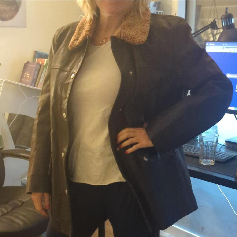 מעיל עור וינטג'